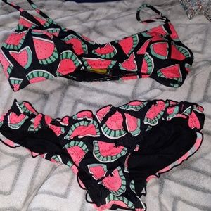 La hearts watermelon bikini